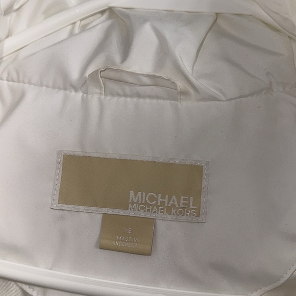 Michael Michael Kors Logo Hooded Puffer Vest Jacket size XS - Picture 7 of 7